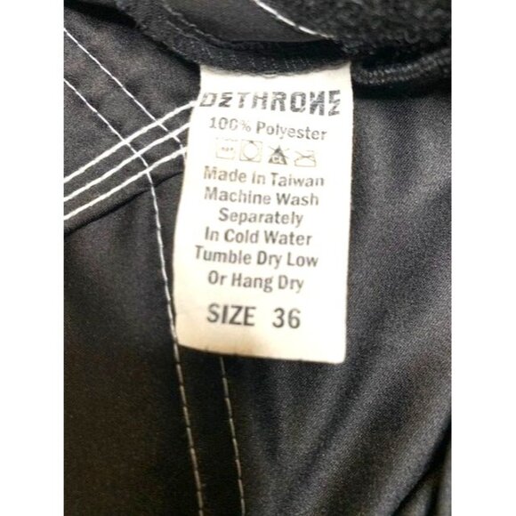 Dethrone Royalty Men's Black & Red MMA Fight Shorts Size 36 Polyester - Picture 5 of 10